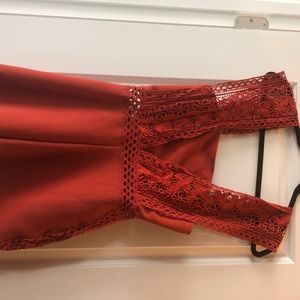 Burnt orange boutique romper. worn once